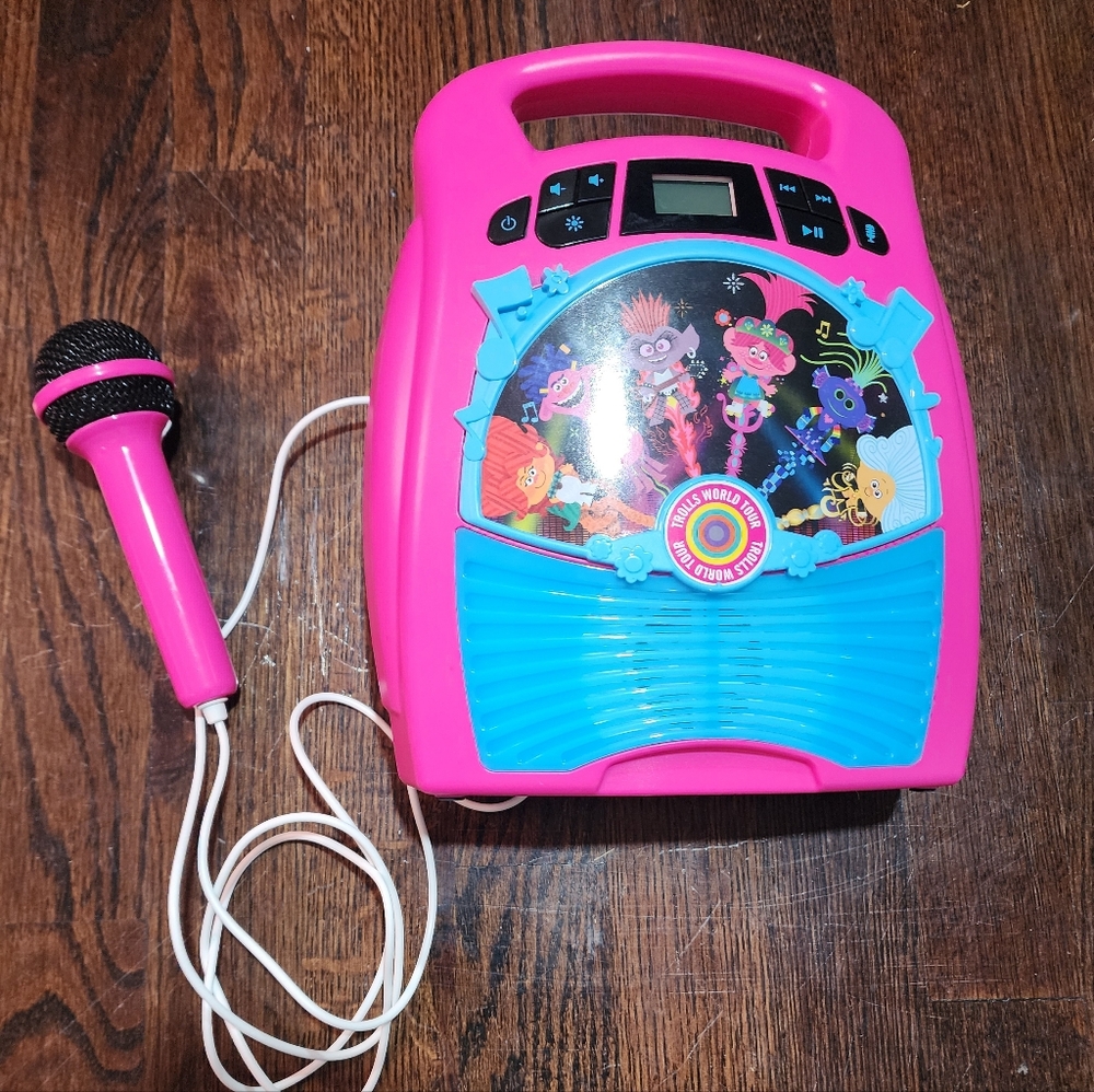 KID DESIGN TROLLS WORLD TOUR Bluetooth Portable MP3 Karaoke TR553 eKIDS